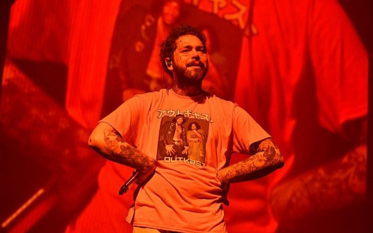 Post Malone Assures He Was Not on Drugs When "Falling While Performing 'I Fall Apart' "